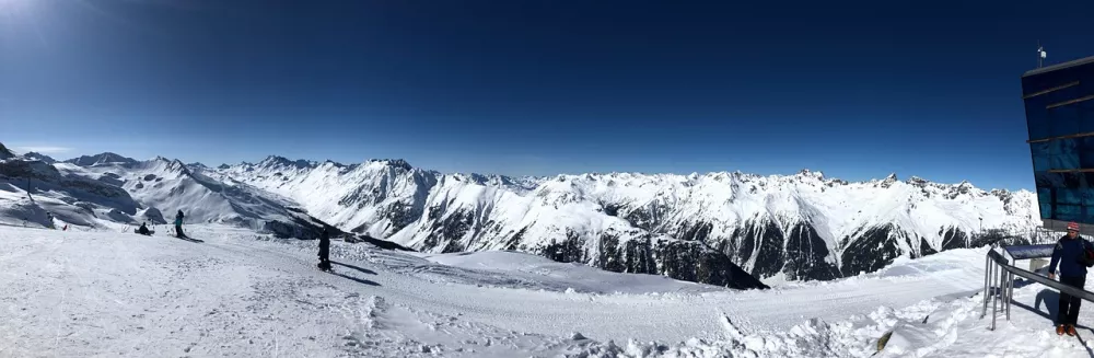 Ski slopes near Ischgl