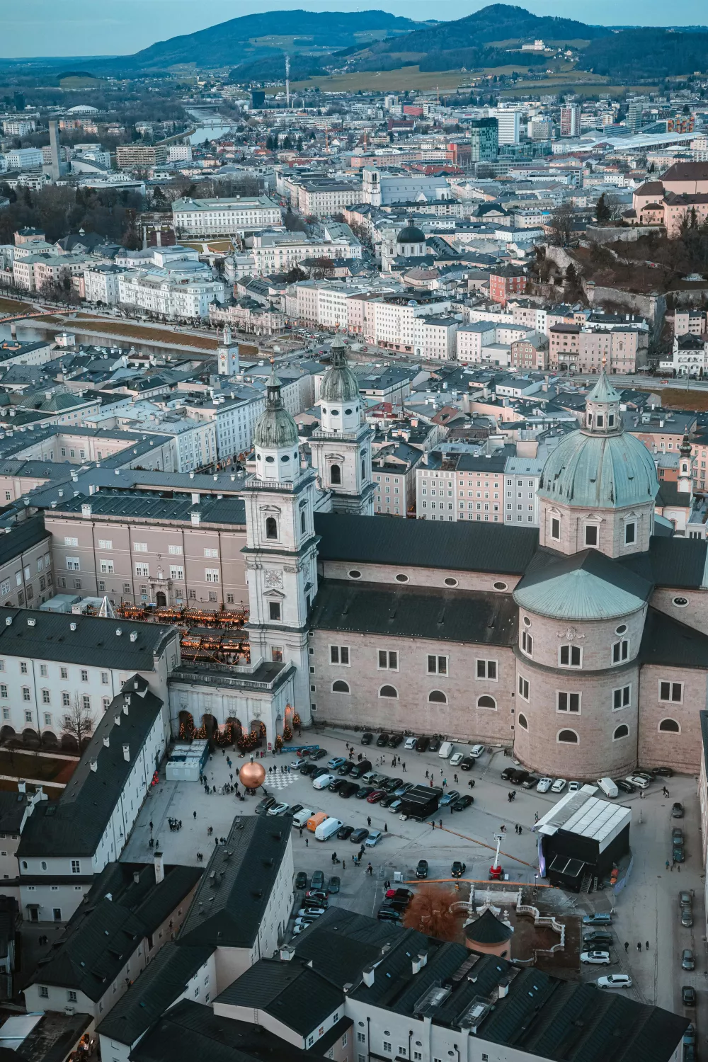 Výhled na centrum Salzburgu