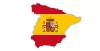 Španělsko mapa vlajka
