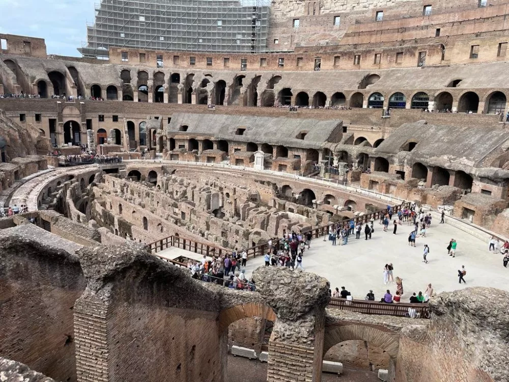 Colloseum - ongoing reconstruction in Rome