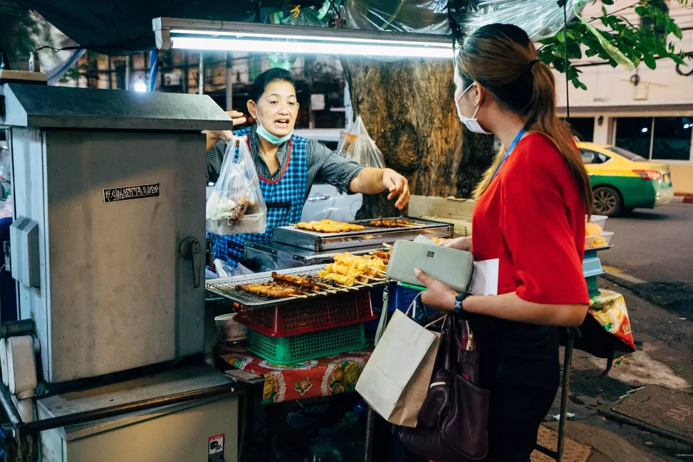 Street food v Bangkoku