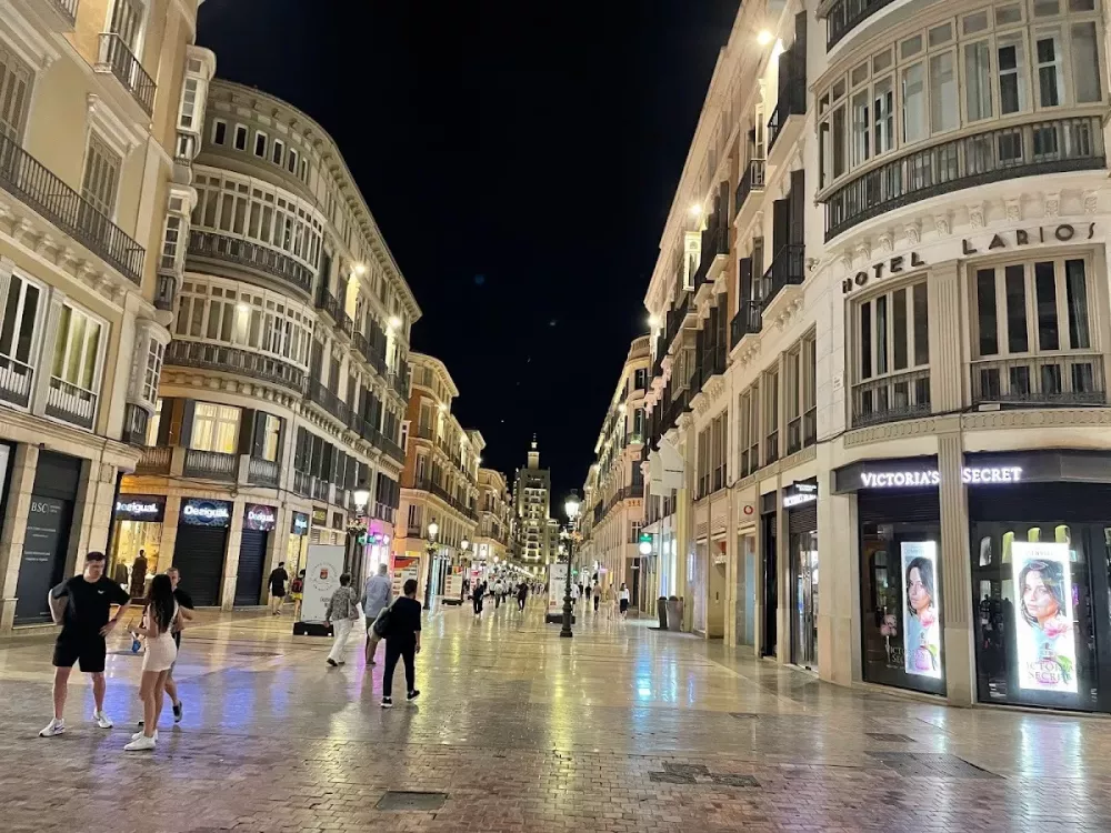 Pedestrian zone in Malaga city ceter