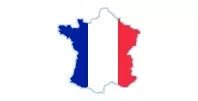 Francie mapa vlajka