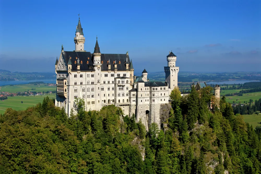 Beautiful castle Neuschwanstein built by Ludwig II.