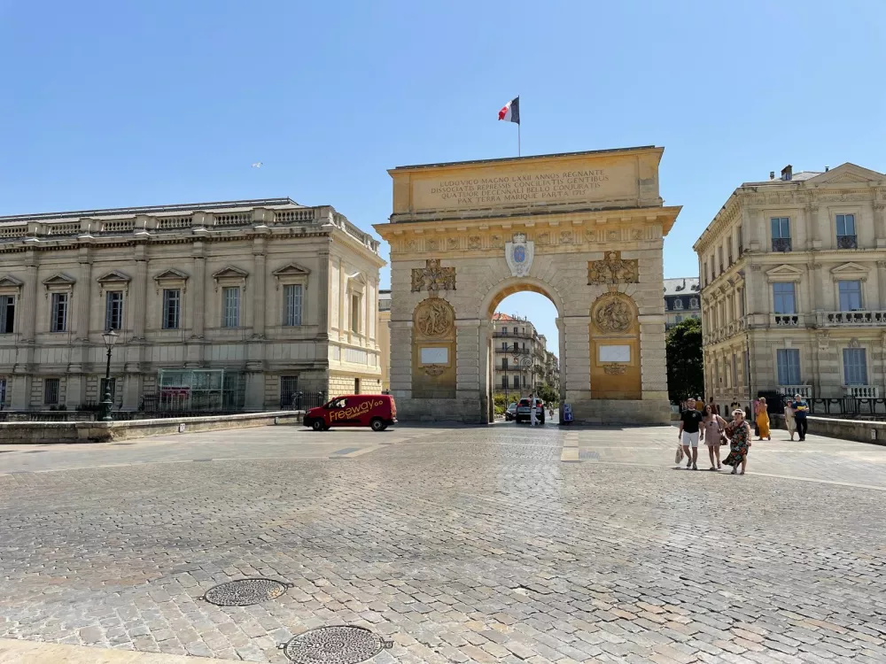 The triumphal arch of Louis XIV