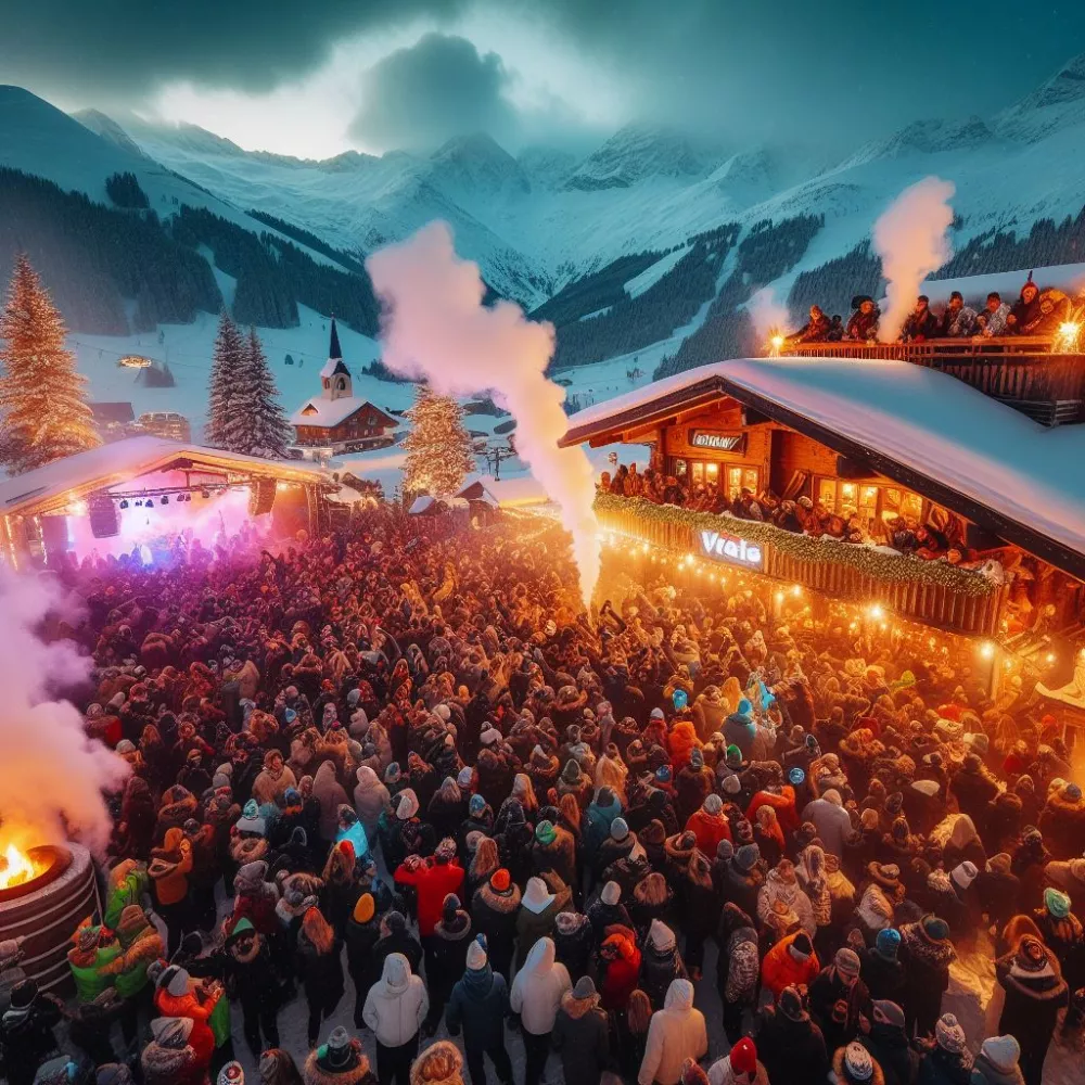 Party in Ischgl (AI)